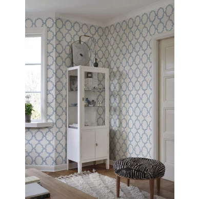 S10390 Wilma tapetti Blue keittiossa Sandberg kuva