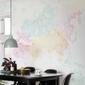 World Map tapet multicolored