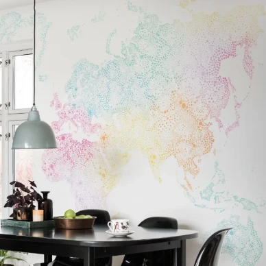 World Map tapet multicolored kuva