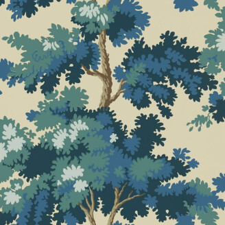 Raphael sininen puutapetti Sandbergilta v2 kuva
