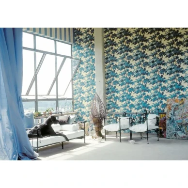 Raphael sininen puutapetti olohuoneeseen Sandbergilta v2 kuva