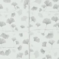 Ginkgo tapet light grey