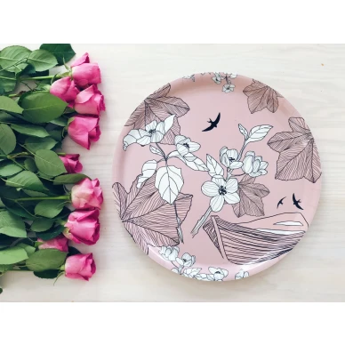 Romantisk rosa bricka kuva