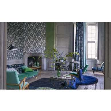 Designers Guild Quill tapet Cobalt image