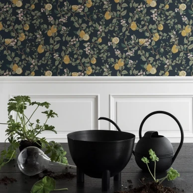 Kvitten tapet grön kuva