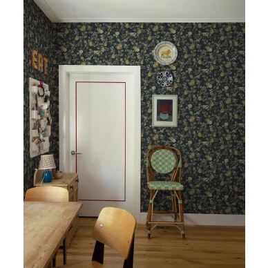 Olohuoneen tapetti Kvitten kukkakuviolla Sandbergilta 432 96 kuva