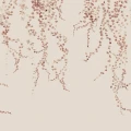 Aralia ruskea lehtitapetti Sandbergilta S10175