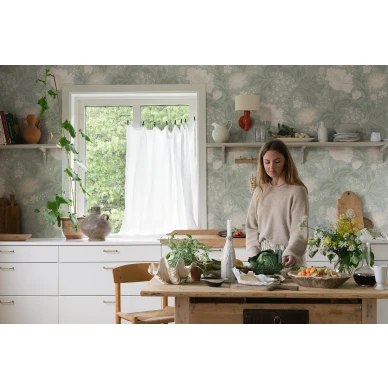 Vihrea tapetti keittioon Sandbergilta Ava S10180 image