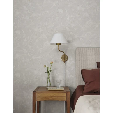 S10331 Marion Gray tapetti makuuhuoneessa kuva