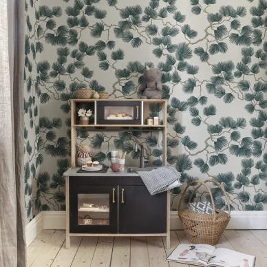 Vihrea manty tapetti Pine Sandbergilta 804 78 kuva
