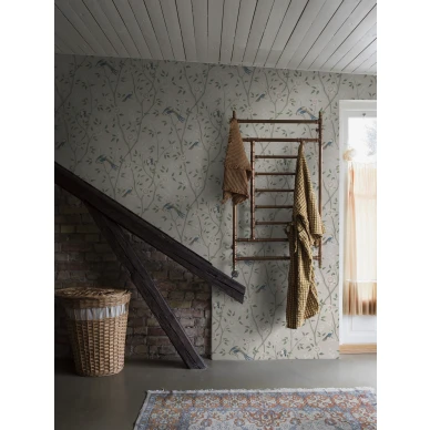 Romanttinen lintutapetti Paradise Birds 4270 Borastapeterilta kuva