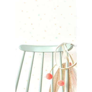 Majvillan Stardust vit tapet kuva