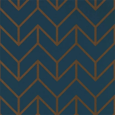 Tessellation grafisk tapet på blå bakgrund med kopper linjer kuva