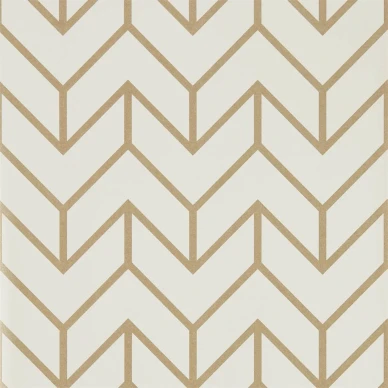 Tessellation grafisk tapet på vit bakgrund med gyllene linjer kuva