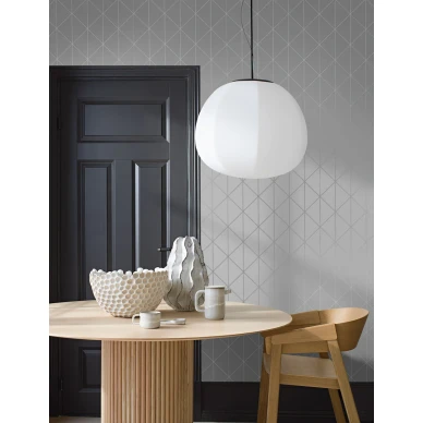 Borastapeter Diamonds harmaa tapetti olohuoneeseen kuva