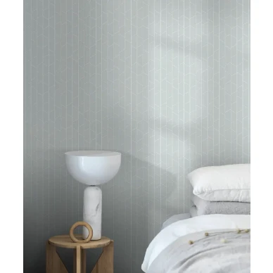 Graafisk Angle tapet i dusty green färg. kuva