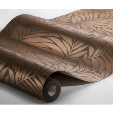 MayFair tapeter på brun bakgrund och bronsblad image