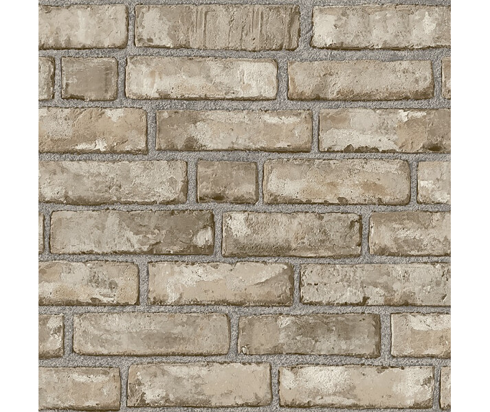 Borås Original Brick tegel tapet i beigegrå image
