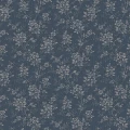 Borås Hip Rose retro blommig tapet i blå