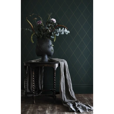 Salmiakki vihrea ruututapetti Sanduddilta kuva