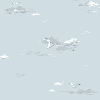 Ljusblå måsatapet Seagulls image