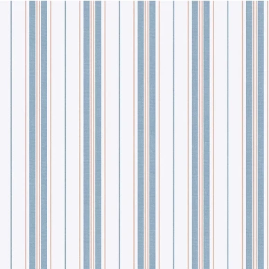 Hamnskär Stripe tapet på vit bakgrund med blå och röda ränder image