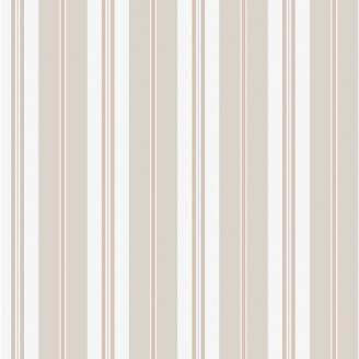 Sandhamn Stripe är en ljus randig tapet i vita och beige färg image