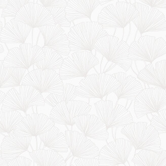 Ginkgo valkoinen graafinen tapetti Borastapeterilta 7264 image