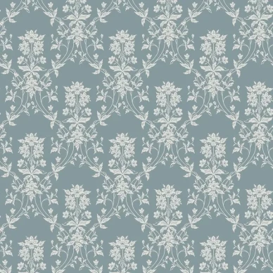 medaljong tapeter Alva på blå bakgrund och vitt mönster kuva