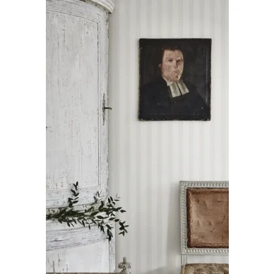 randig Gustav tapet ljusgrå kuva