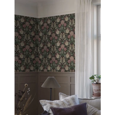 Musta Dahlia Garden tapetti 7694 Borastapeter v2 image