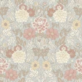 Siniharmaa kukkatapetti 7692 Dahlia Garden Borastapeter