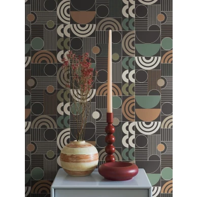 Borastapeter Cosmopolitan 4755 tumma multi olohuoneen tapetti image