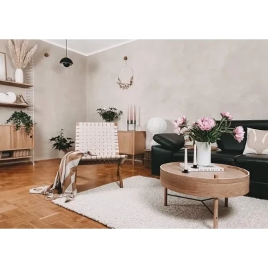 Noce ekologinen kalkkimaali olohuoneeseen Kalklitirilta kuva familienpunsch kuva