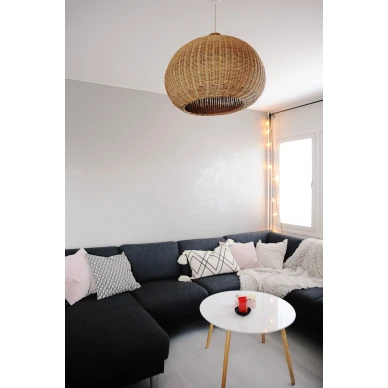 Ferm Living Braided Belly taklampa, foto: @karolinaskaos kuva