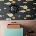 Cole & Son Acquario fisktapet svart