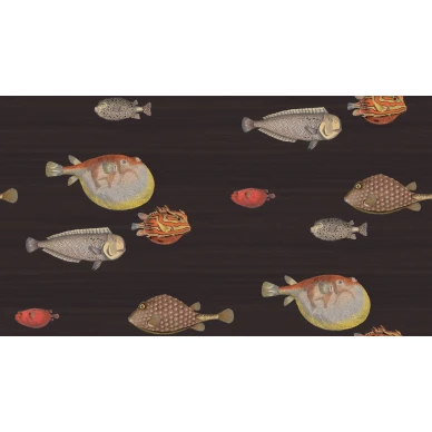 Cole & Son Acquario fisktapet svart image
