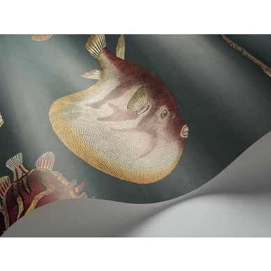 Cole et Sonin vihrea kalatapetti Acquario 114 12024 image