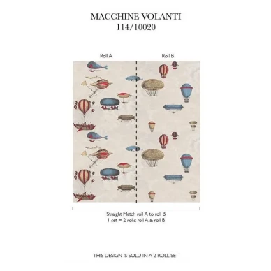 Cole & Son Macchine Volanti tapet kuva