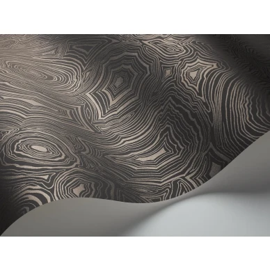 Cole et Sonin musta graafinen tapetti Malachite 114 6012 kuva