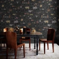 Cole & Son Mediterranea tapet Charcoal