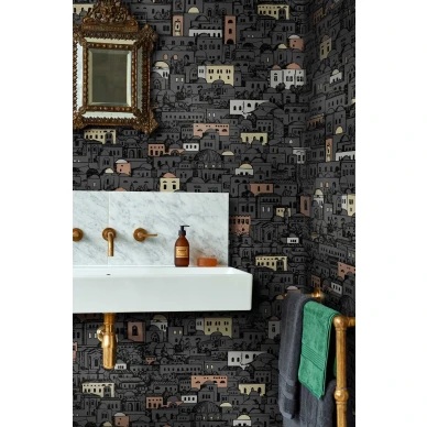 Cole & Son Mediterranea tapet Charcoal kuva