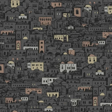 Cole & Son Mediterranea tapet Charcoal kuva