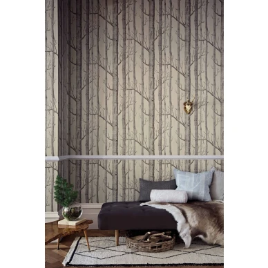 Cole & Son Woods tapet beige-grå kuva