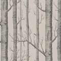 Cole & Son Woods tapet beige-grå