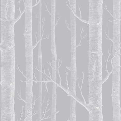 Cole & Son Woods tapet grå/vit kuva