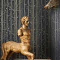 Cole & Son Woods & Stars trädtapet svart-silver