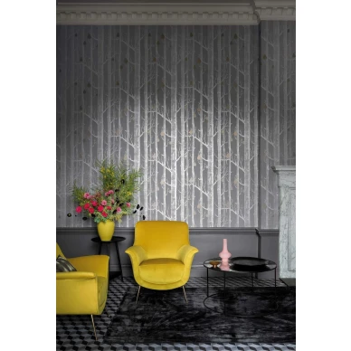 Cole & Son Woods & Pears trädtapet lilac grey/silver/bronze image