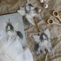 Mrs Mighetto Paper Friends Flying Ponies barngirlang