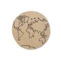 Ferm Living World Jute Carpet matta - 2 storlekar small